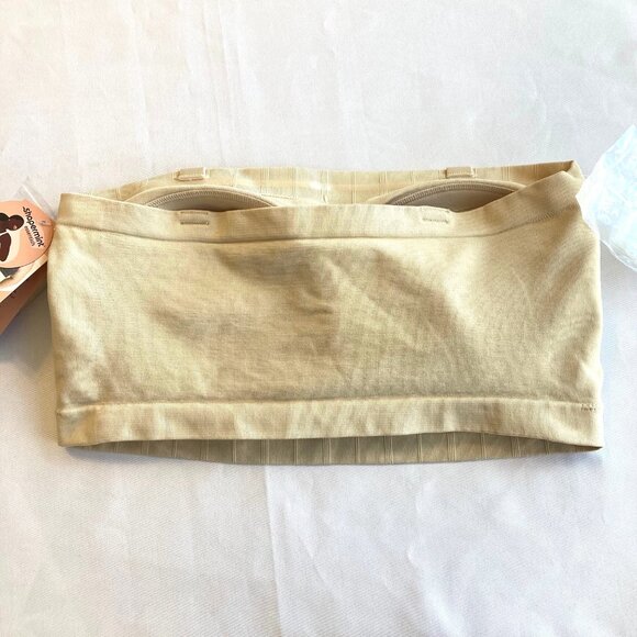 SHAPERMINT Convertible Strapless Bandeau Bra 2XL Beige 10400 NWT - Picture 7 of 9
